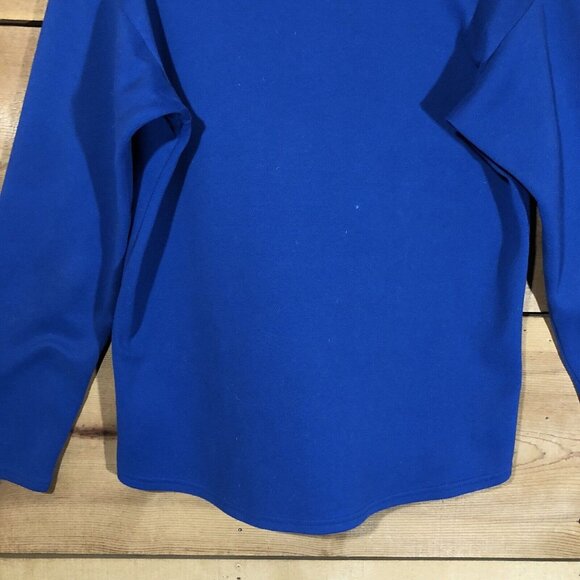 Vintage Ragged Mountain 1/4 Zip Fleece Pullover Equipment Mens Size Medium Blue - Picture 10 of 12